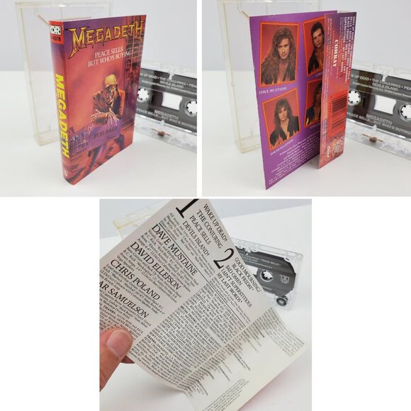 Megadeth Peace Sells Who's Buying Cassette Tape 1986 Thrash Metal Combat Tested - Picture 5 of 7